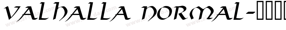 Valhalla Normal字体转换